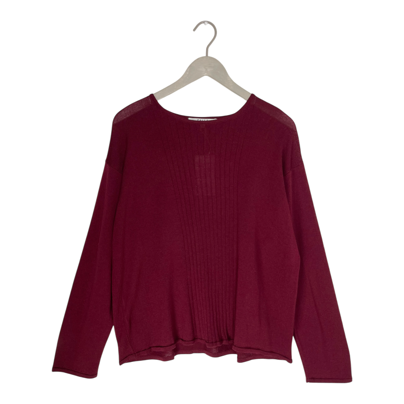 Falla pihka fine knit sweater, burgundy | woman S