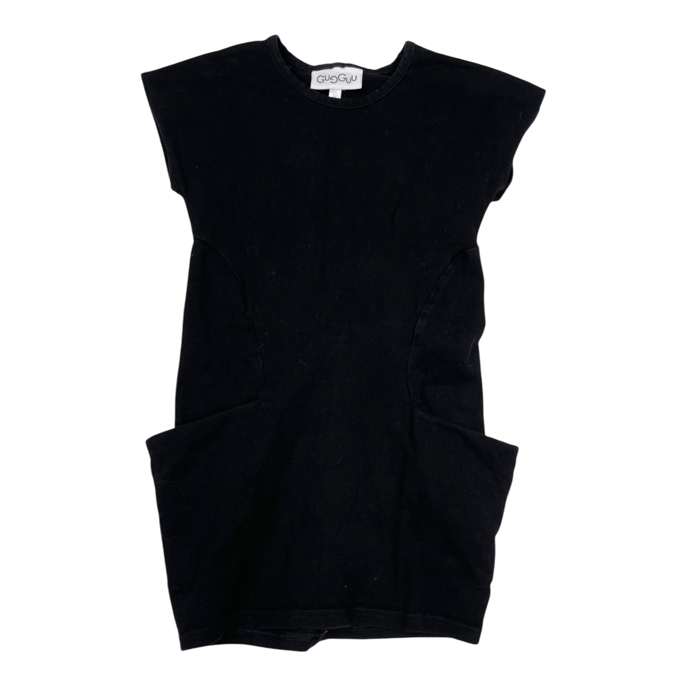 Gugguu sleeveless tunic dress, black | 98cm