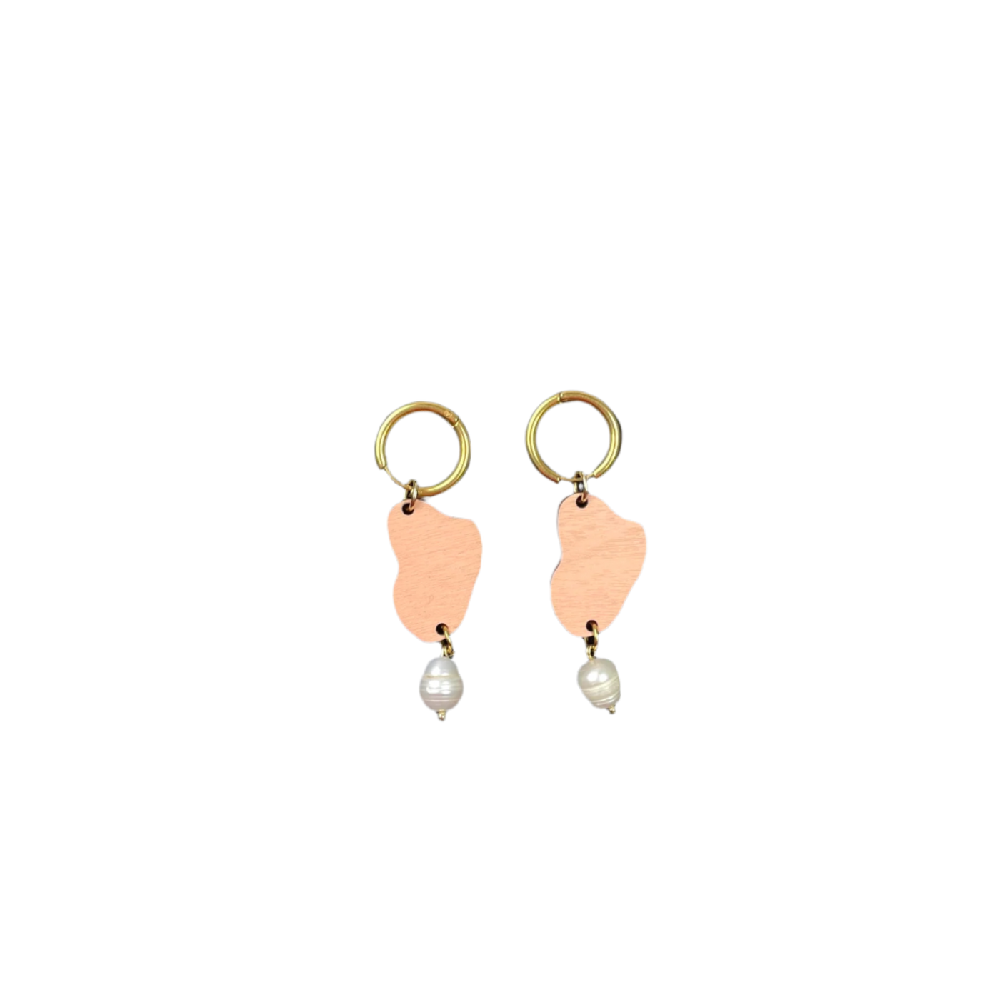 Maanantaimalli so-pi-va 257 earrings, peach/gold | onesize