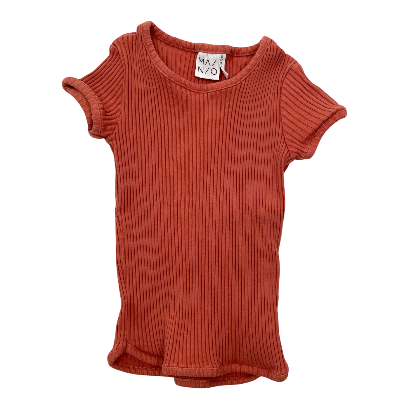 Mainio rib t-shirt, dusty coral | 110/116cm