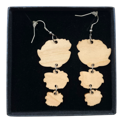Ommellinen earrings, flowers | onesize