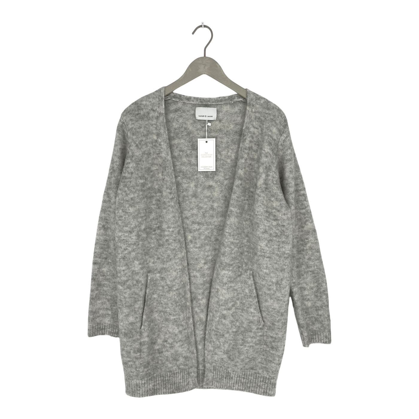 Samsøe Samsøe eta wool cardigan, grey | woman S