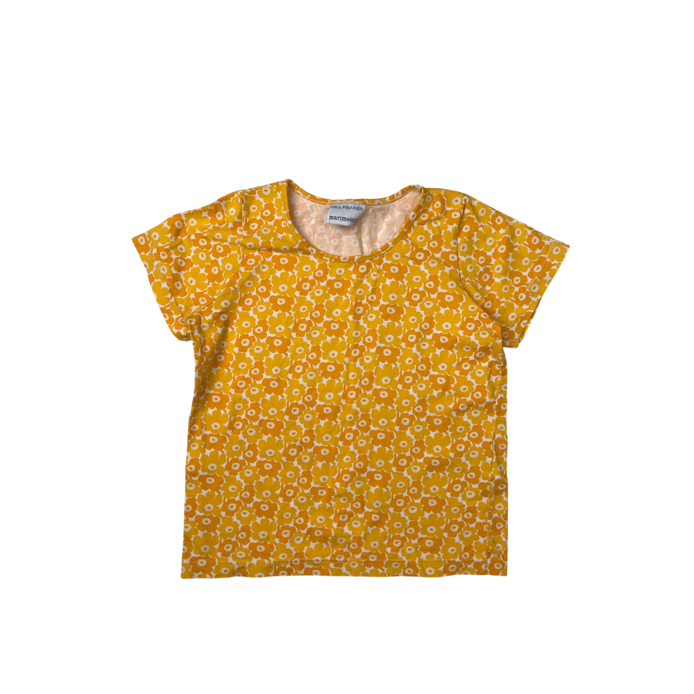 Marimekko t-shirt, yellow unikko | 120cm