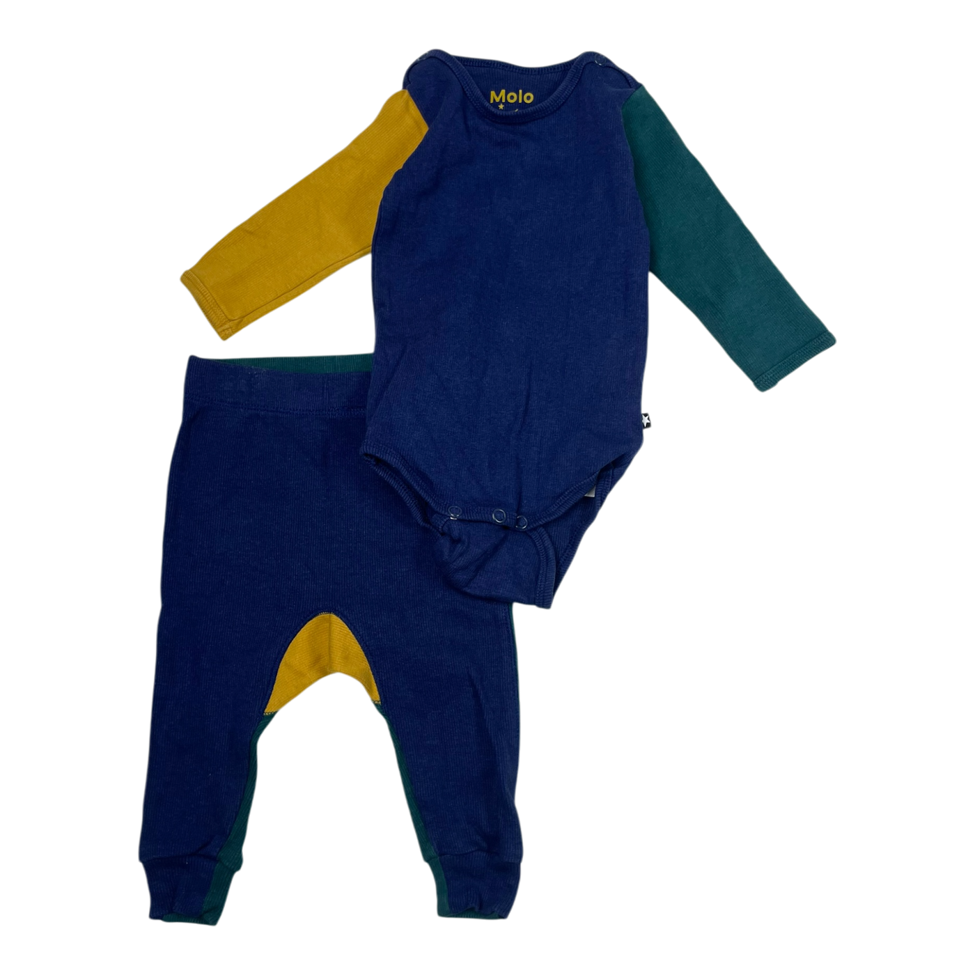 Molo ribbed body & pants, midnight blue | 68cm