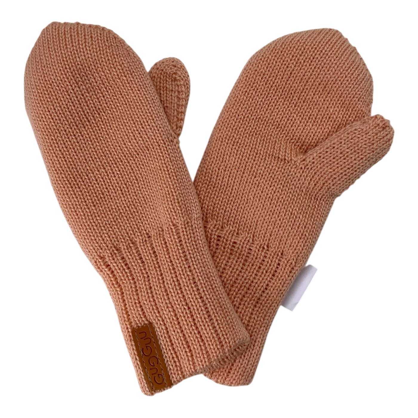 Gugguu merino mittens, coral pink | 2-4y