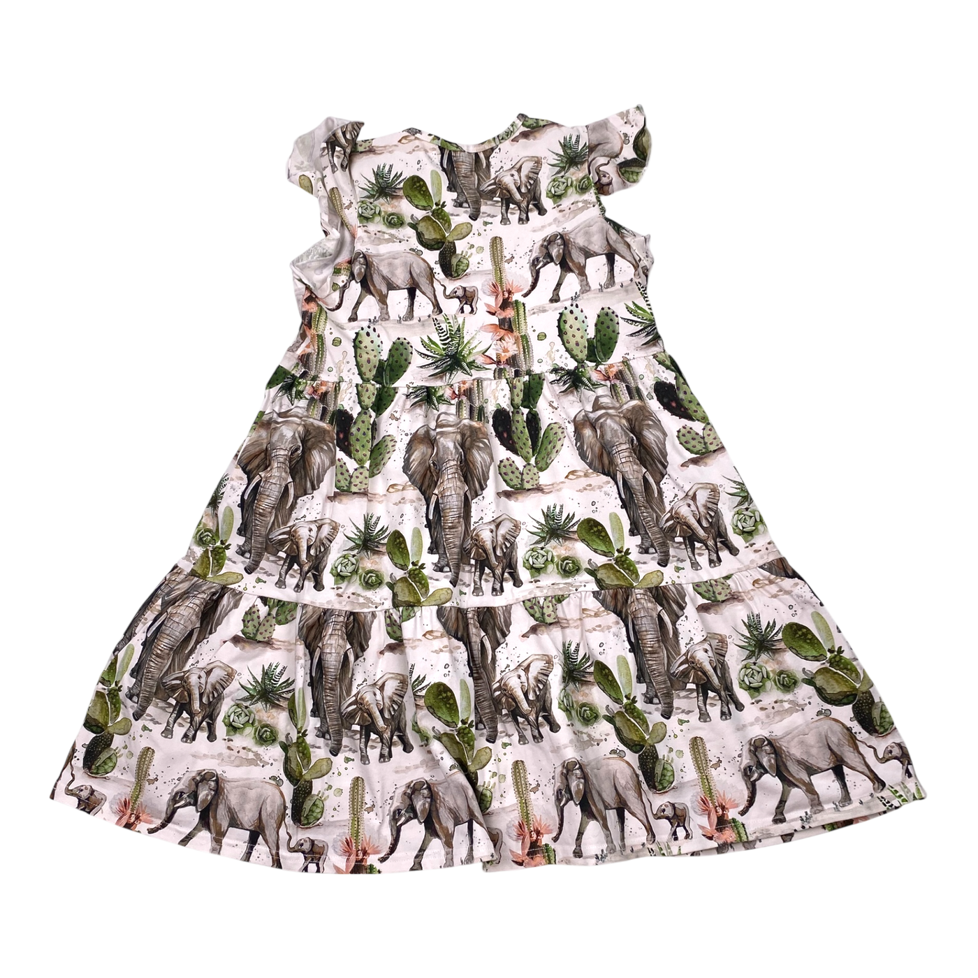 Nakoa frill dress, animals | 140/146cm