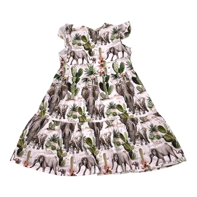 Nakoa frill dress, animals | 140/146cm