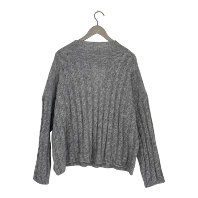 Bypias bohemiana knit sweater, grey | woman onesize