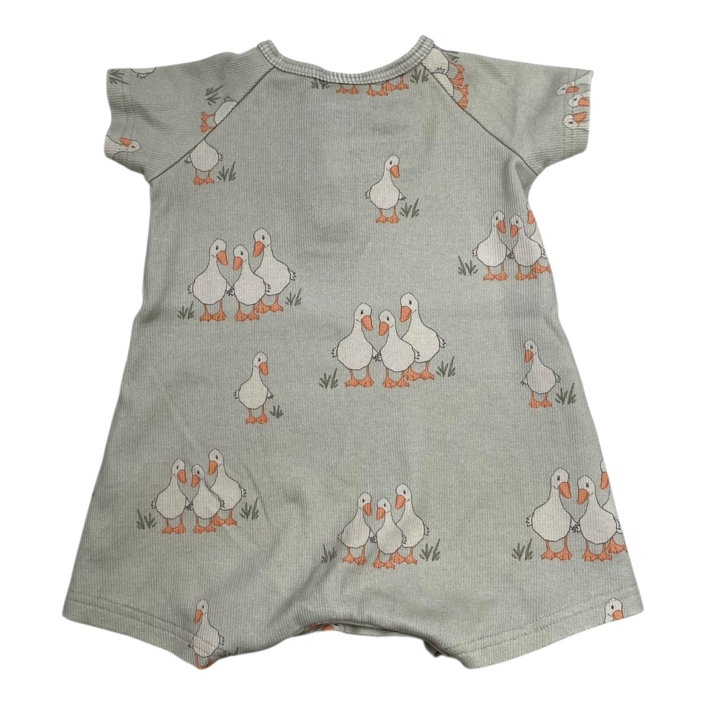 Metsola rib jumpsuit, duck | 62/68cm