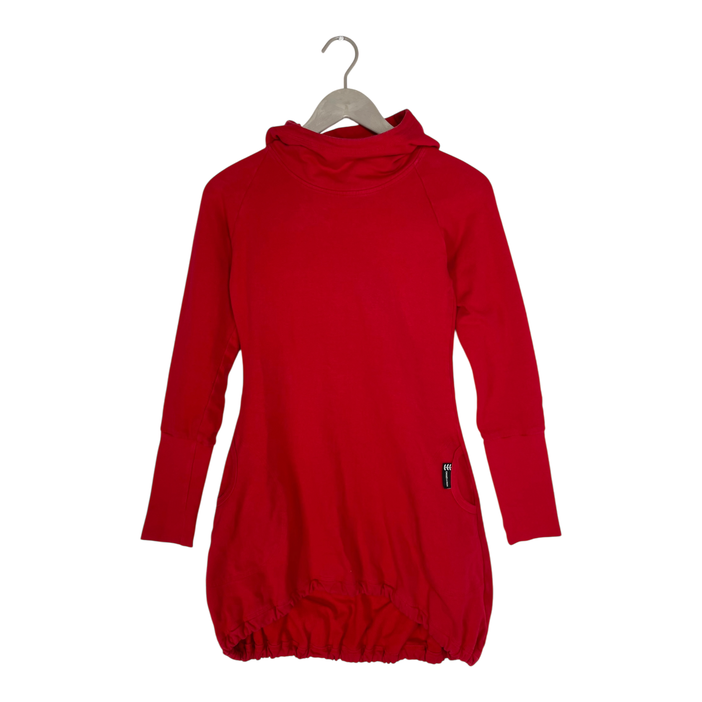 Ommellinen hoodie tunic, red | woman M