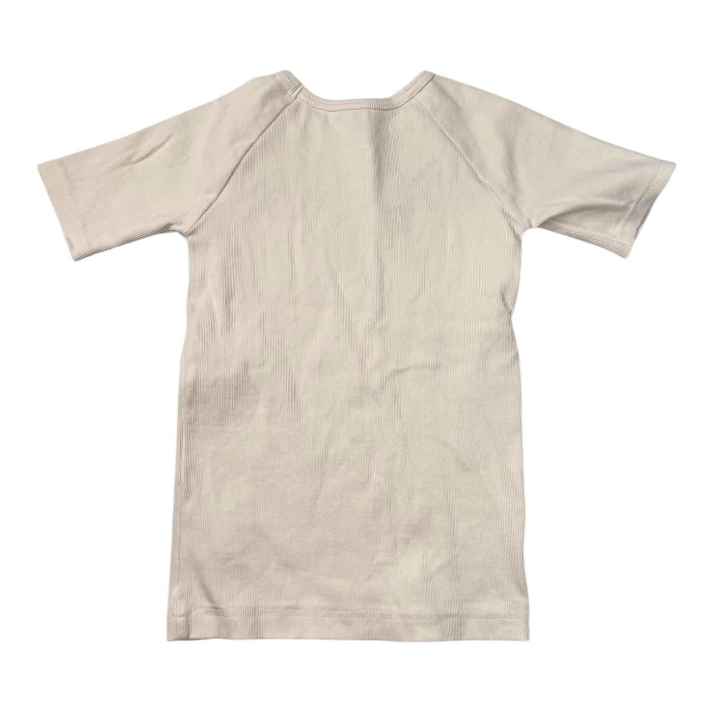 Metsola rib t-shirt, vanilla | 134cm