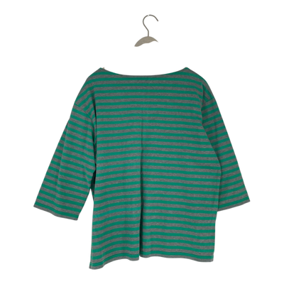 Marimekko stripe shirt, grey/green | woman XL