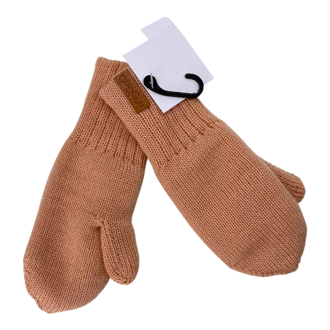 Gugguu merino mittens, coral pink | 2-4y