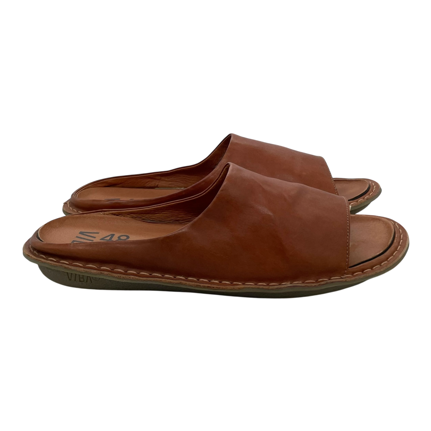 VIBAe Saint Tropez leather sandals, cognac brown | 48