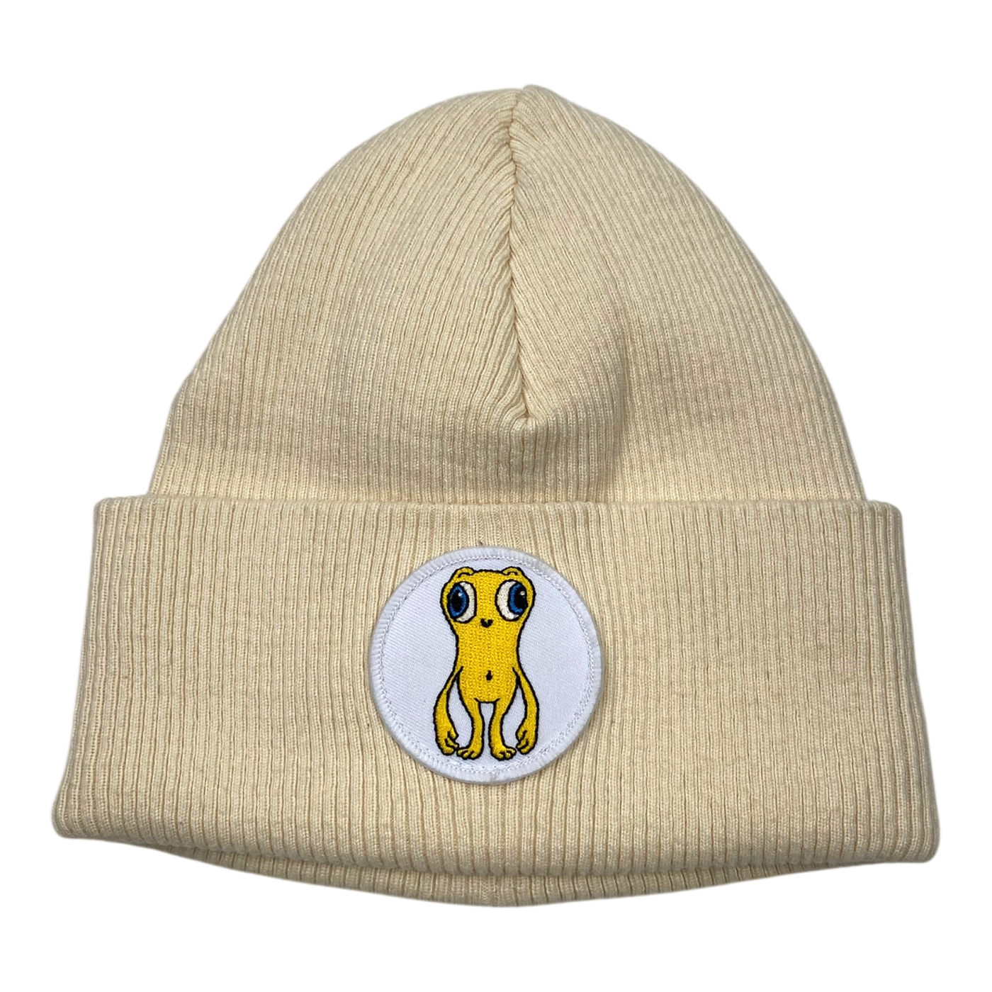Mainio cotton rib beanie, light yellow | L/XL