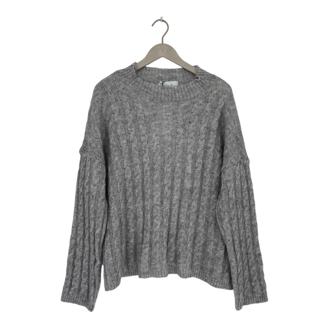 Bypias bohemiana knit sweater, grey | woman onesize