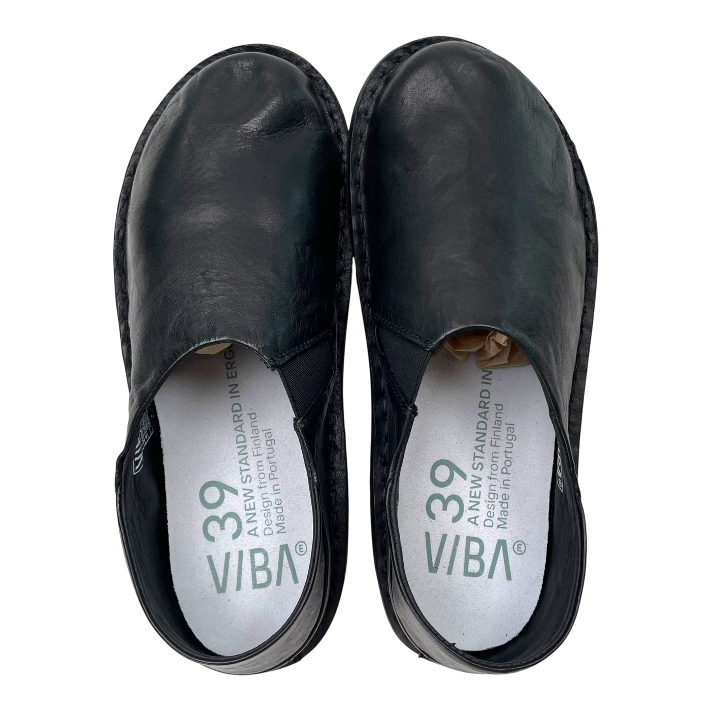 VIBAe Zuma leather shoes, preto black | 39