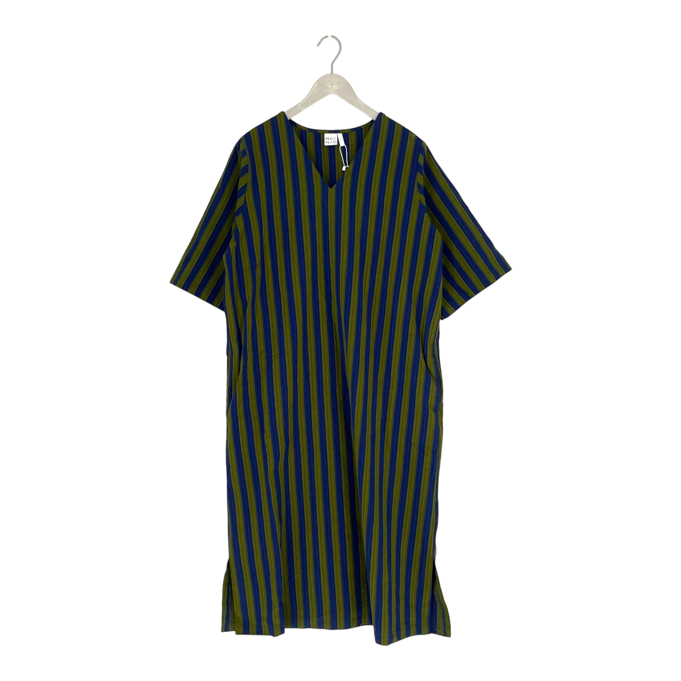 Mainio woven dress, blue/green | woman L