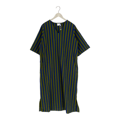 Mainio woven dress, blue/green | woman L