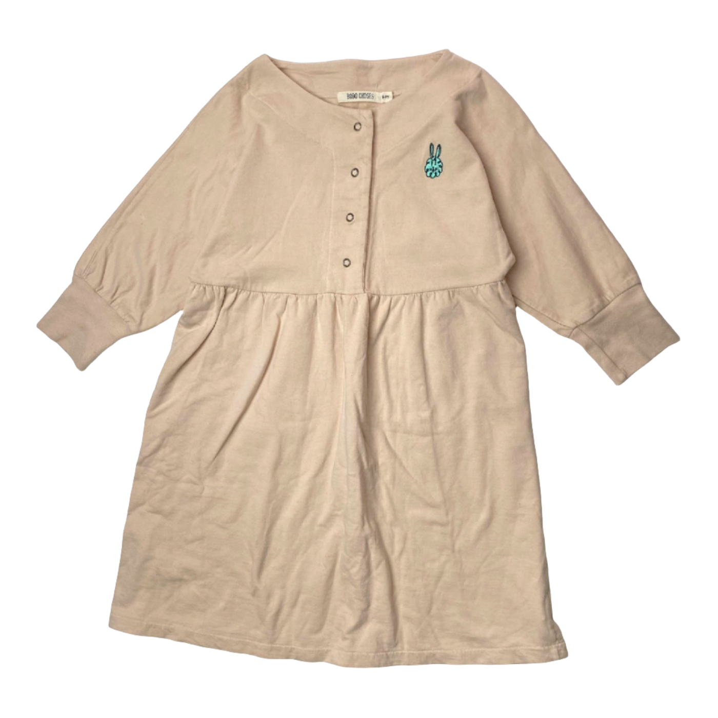 Bobo Choses sweat dress, wheat | 122cm