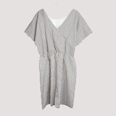Kaiko linen wrap dress, stripes | women L