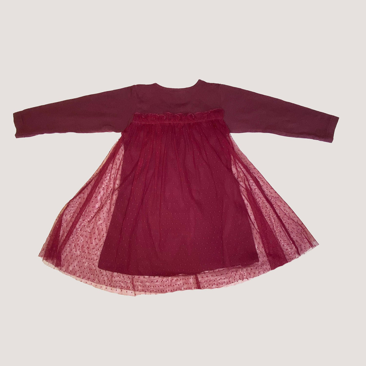 tulle dress, burgundy | 86/92cm
