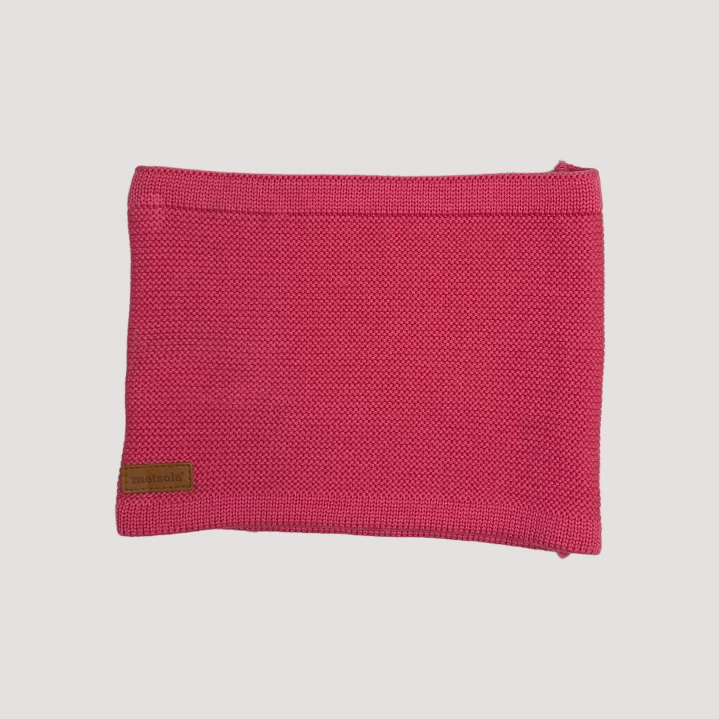 merino wool neck warmer, pink | one size