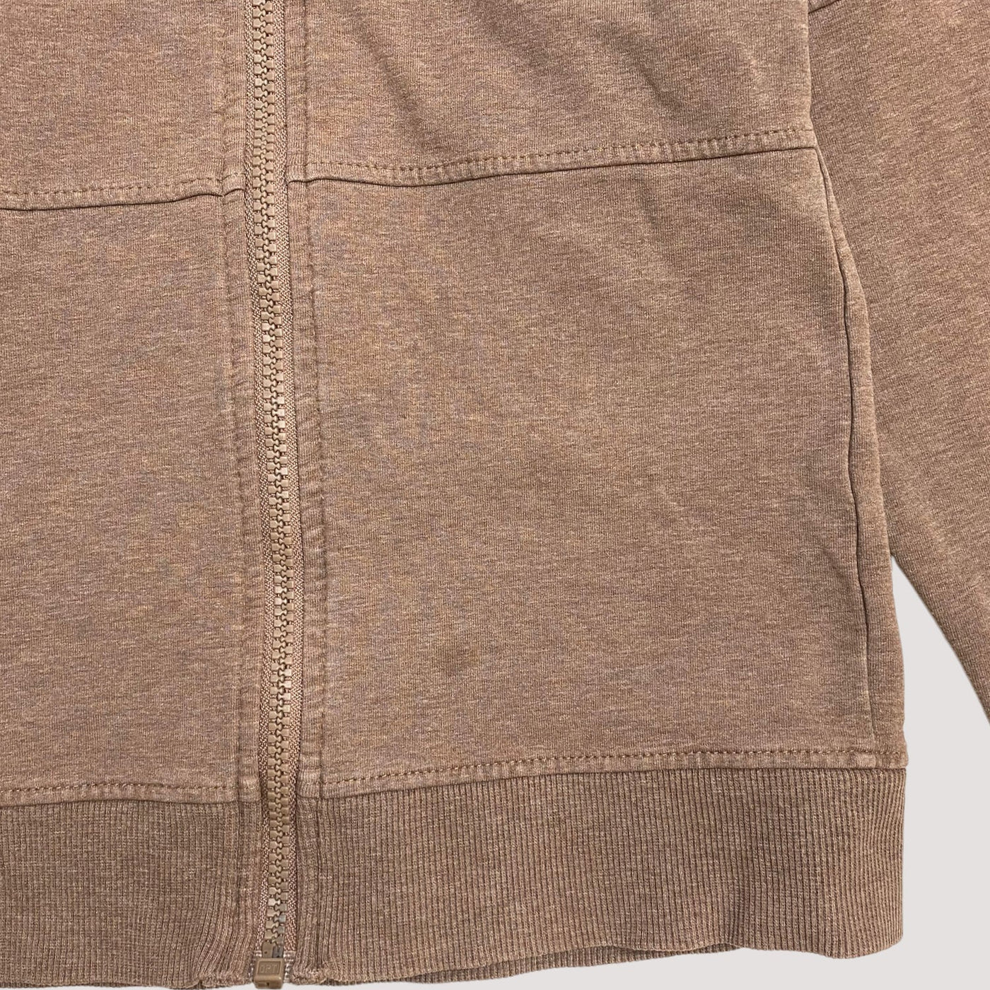 Metsola zipper hoodie, brown | 122/128cm