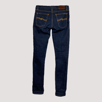 tight long john jeans, dark blue | women 27/32