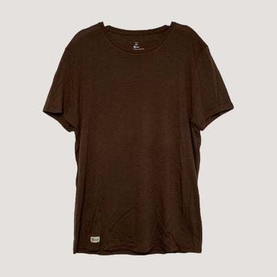 merino t-shirt, brown | men XXL