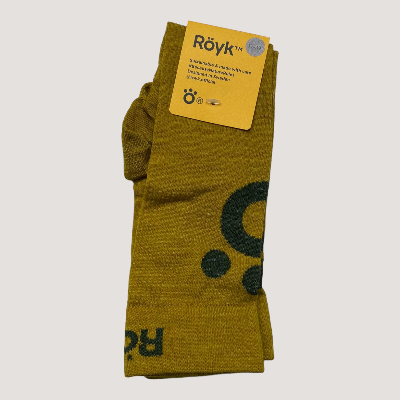 Röyk merino compression socks, yellow | 37-39