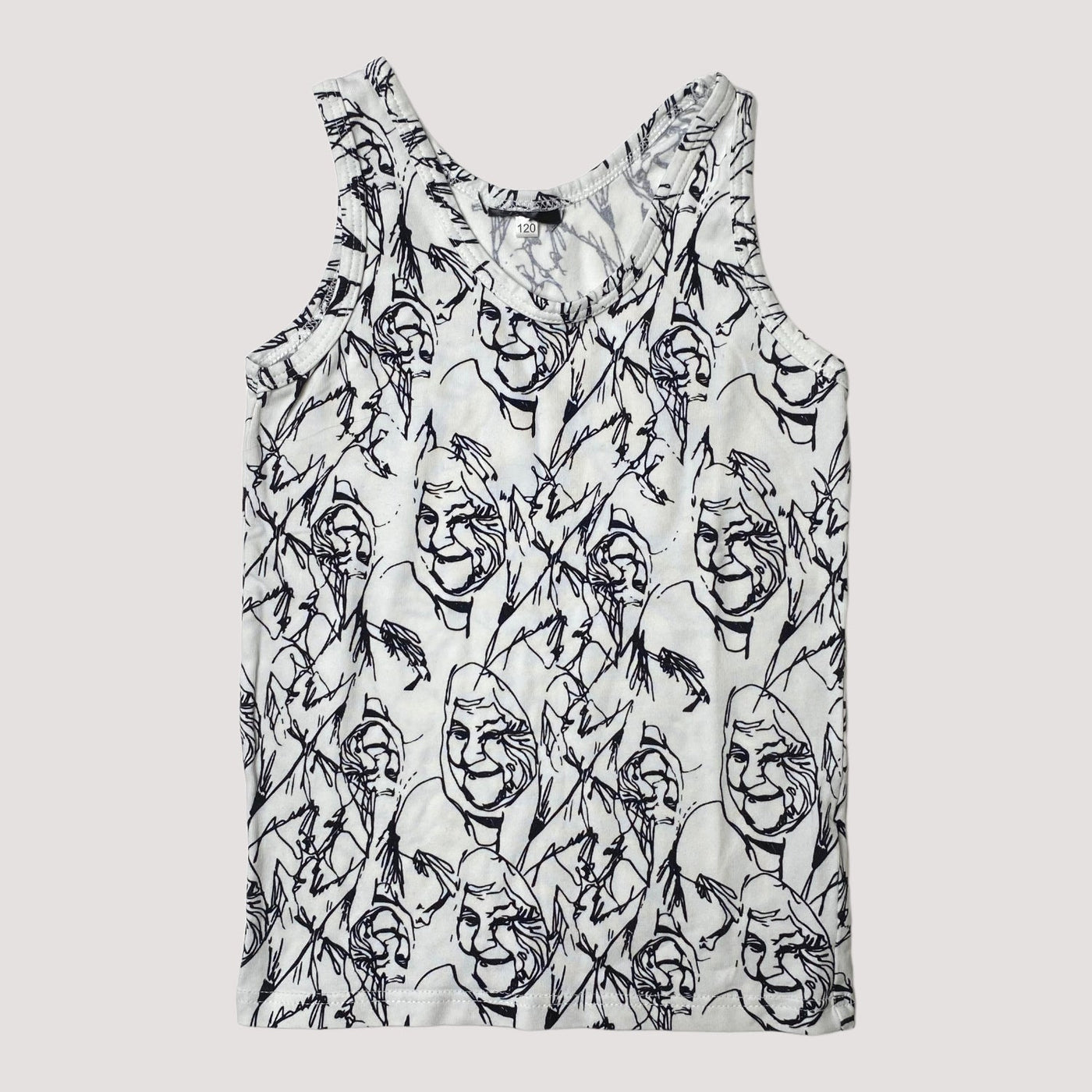 tank top, white/black | 120cm