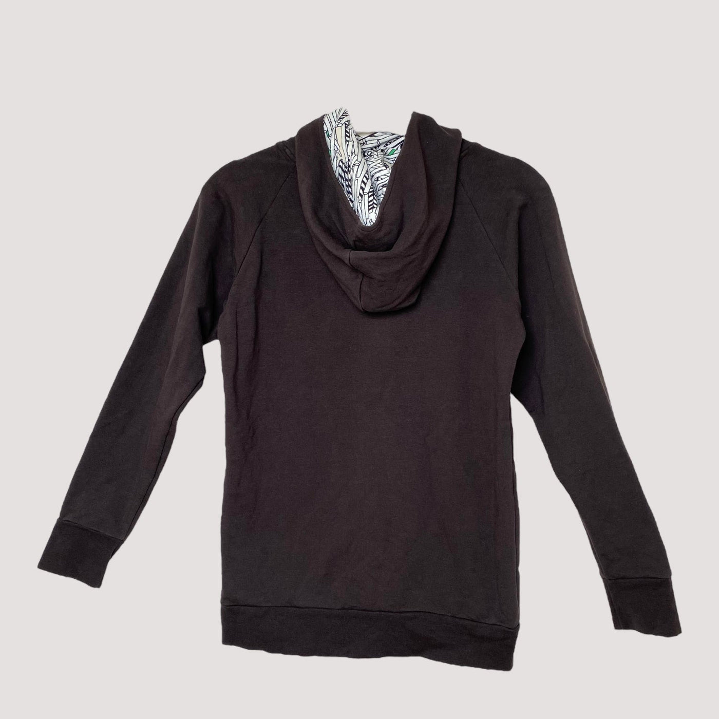 zipper sweat jacket, dark brown | woman S