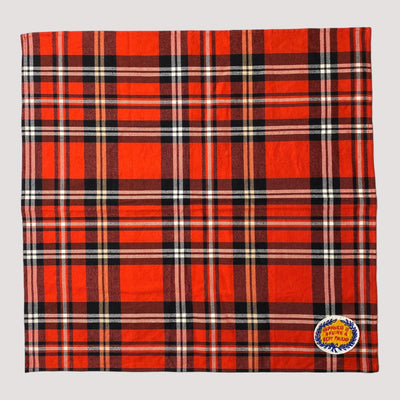 woven flannel scarf, red | one size