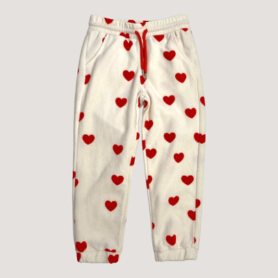 fleece pants, hearts | 116/122cm