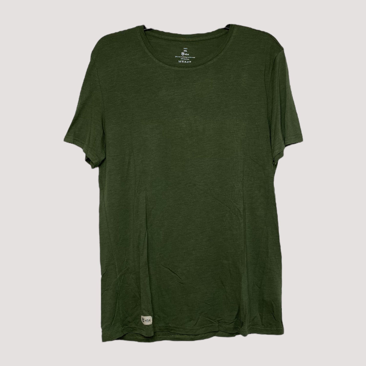 Röyk merino t-shirt, hunter green | men XXL