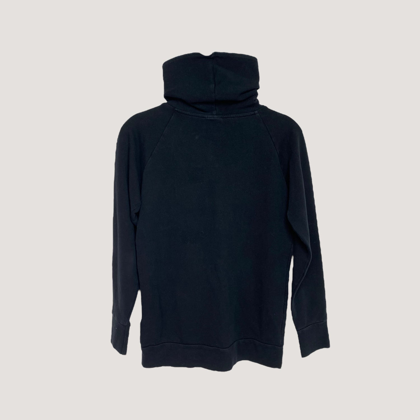 button hoodie, black | woman S