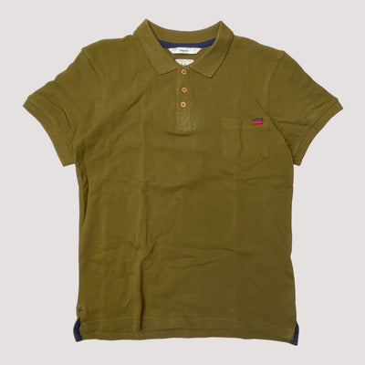 collar t-shirt, green | 152cm
