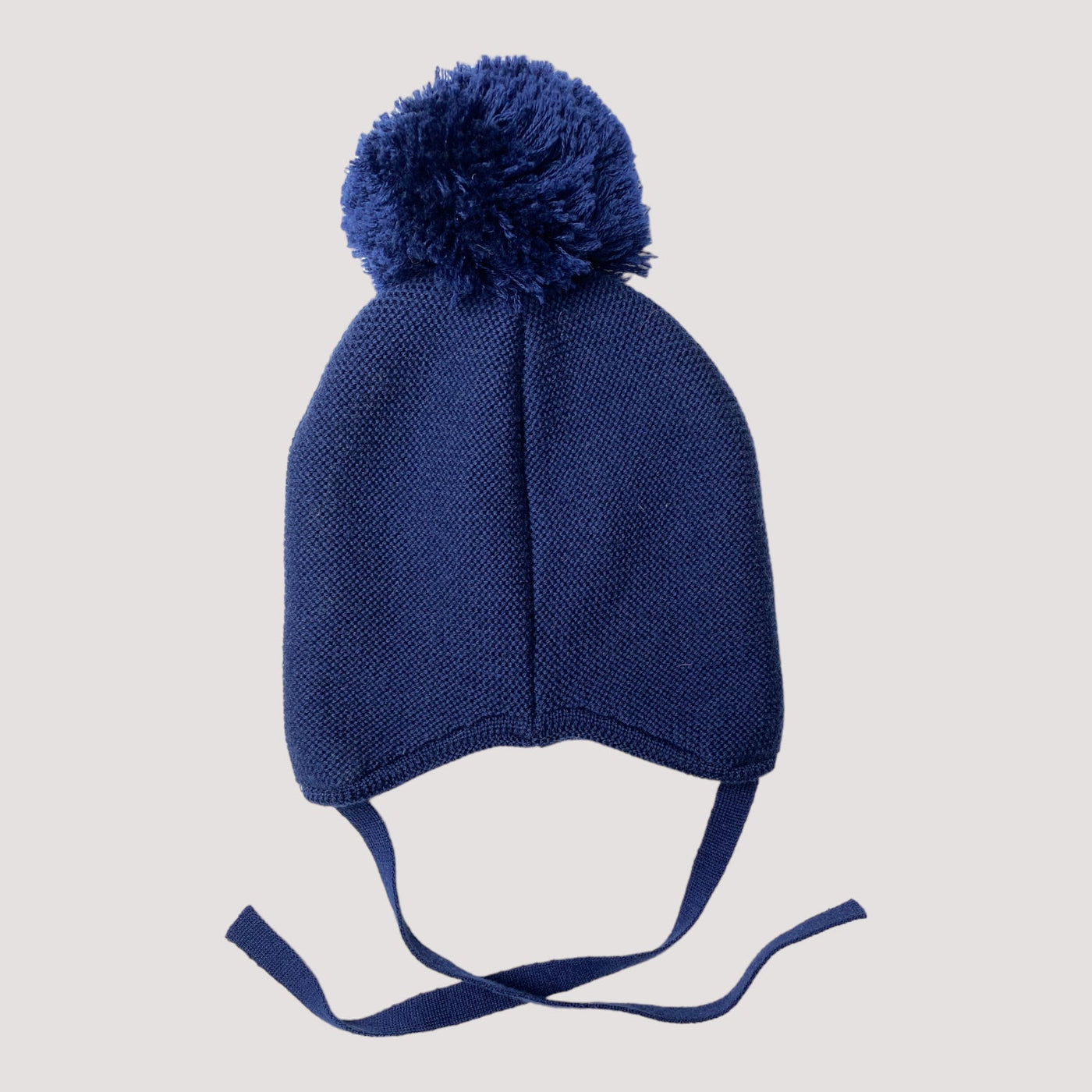 merino wool beanie, dark blue | 1-2y