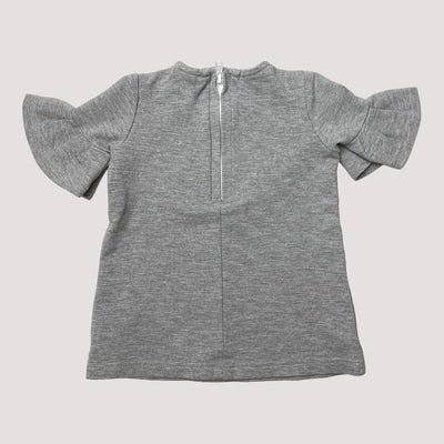 Metsola frill tunic, grey | 74/80cm