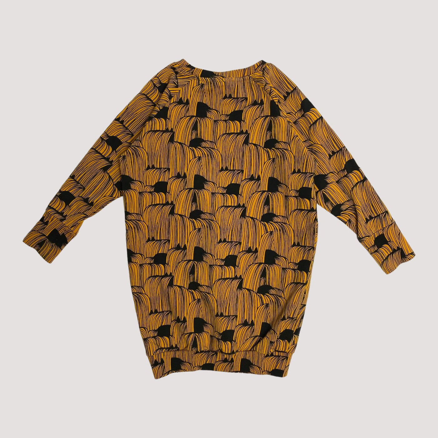 sweat dress, orange/black | 110/116cm