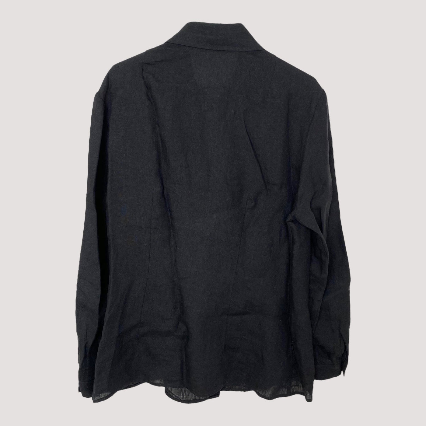 MIAM ruffle shirt, black | women 42/L