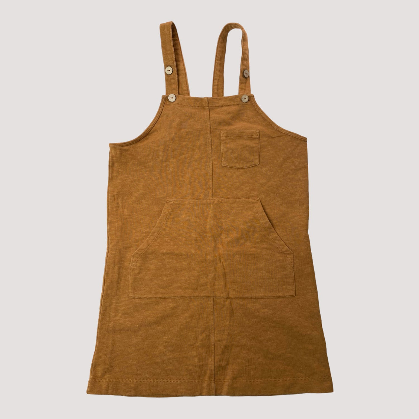 Mainio pinafore dress, ochre | 134/140cm