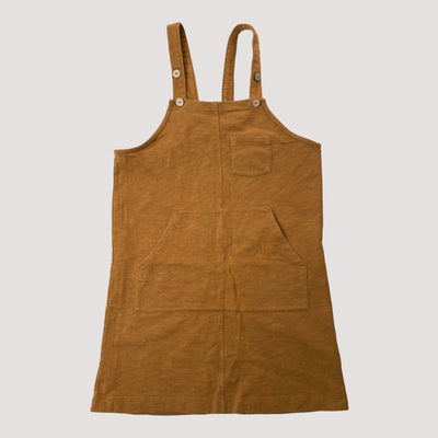 Mainio pinafore dress, ochre | 134/140cm
