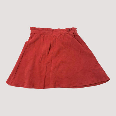 Kaiko waffle skirt, burgundy | 134/140cm