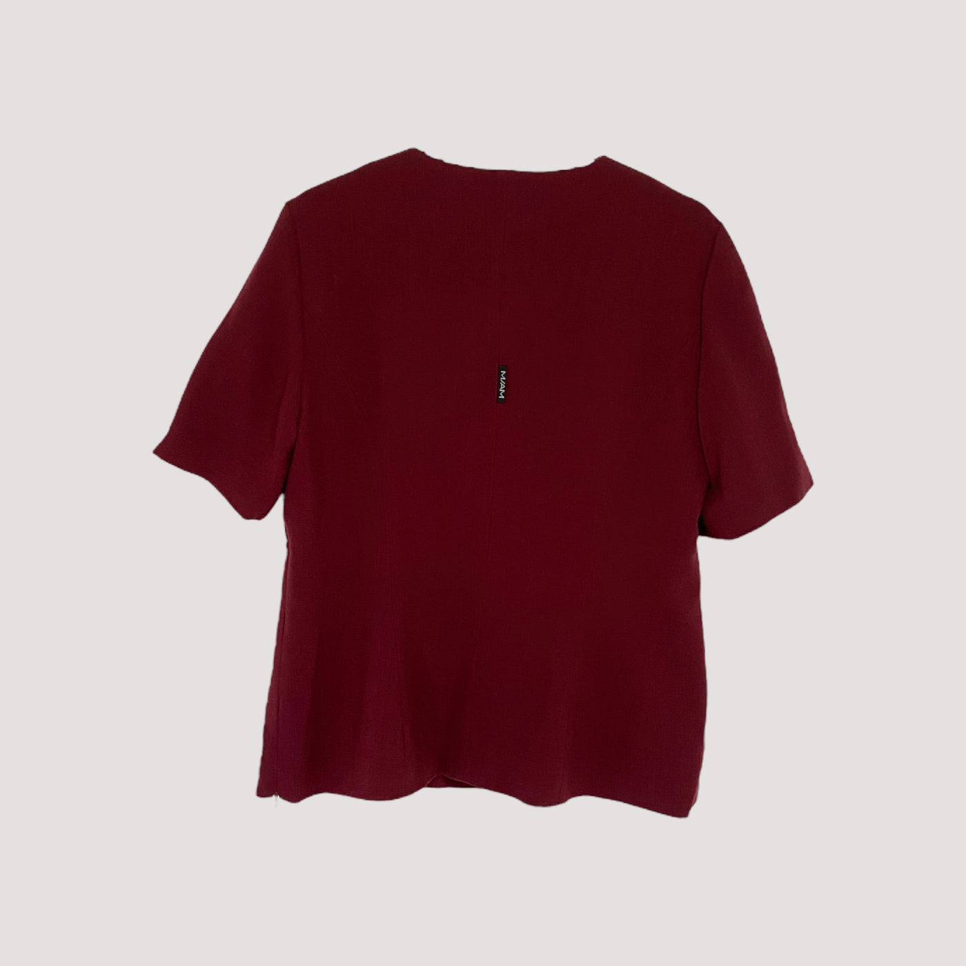 wool arch top, burgundy | women 40
