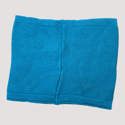 knitted tube scarf, dark turquoise |  one size