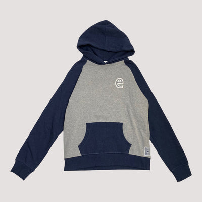 hooded sweatshirt, grey/blue | 164cm