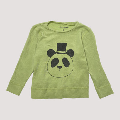 merino wool shirt, panda | 92/98cm