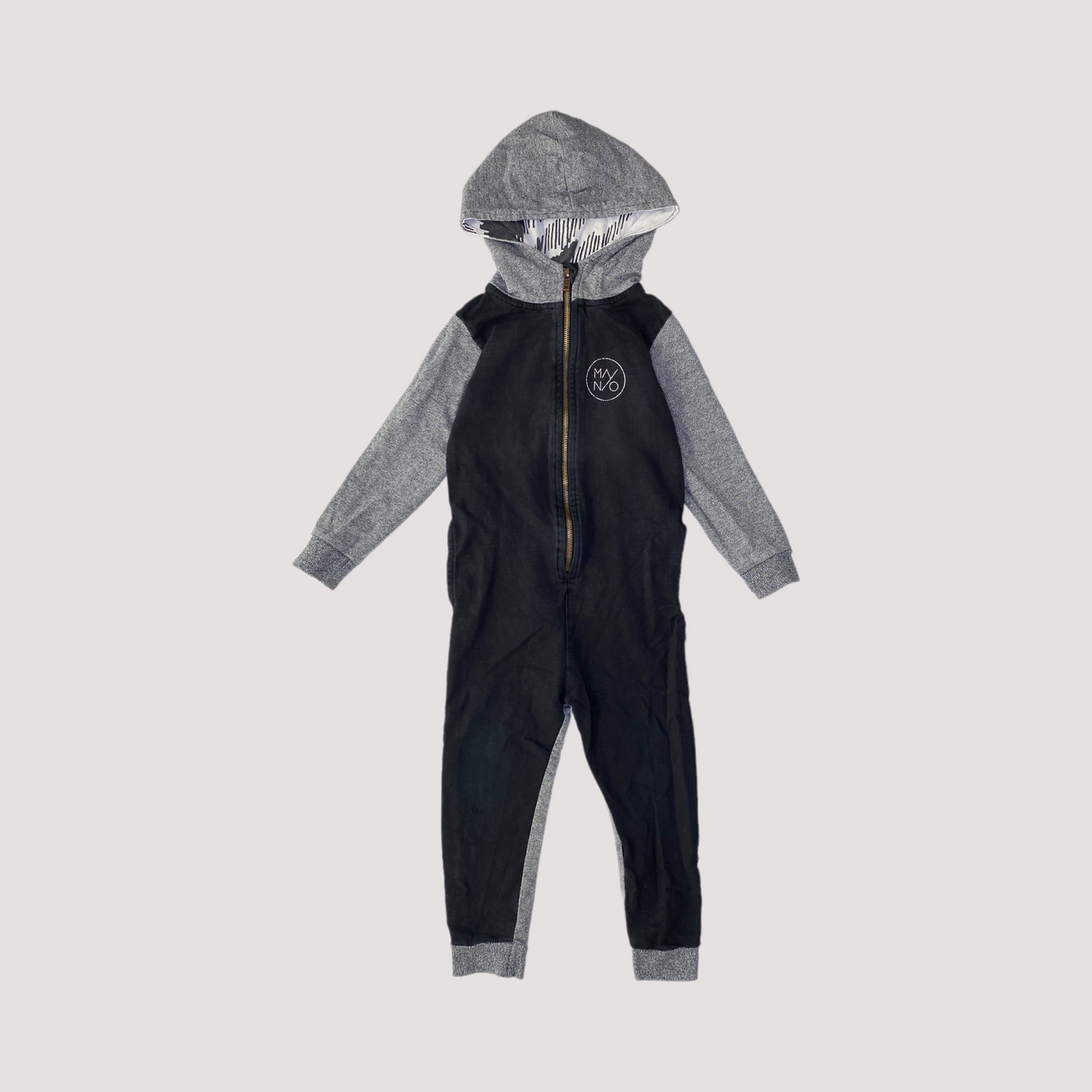 jumpsuit, black/ grey | 98/104cm